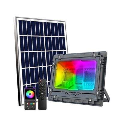 Ip65 LED Solar Flood Light Color Charging Rgb Wall Mounted Solar Security Lights