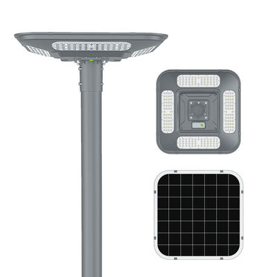 All in One Solar Garden Light LED Lawn Bollard Lights with Lithium Battery