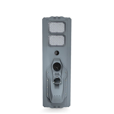 Intelligent Light Control Solar Street Light with Camera 200w 6500lm Remote Control Radar Sensor