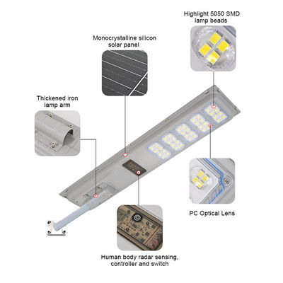 Environmentally Friendly Lamp High Lumen Outdoor LED Solar Street Light for Outdoor Lighting